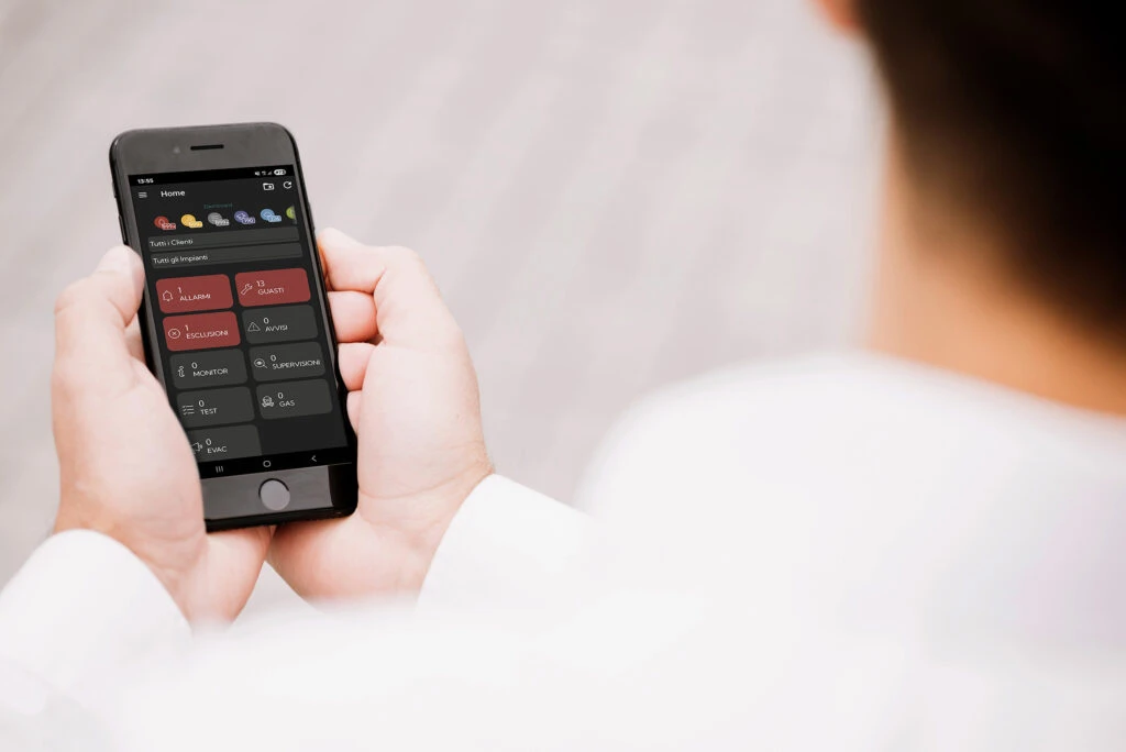 Inim Cloud Fire Processo utente