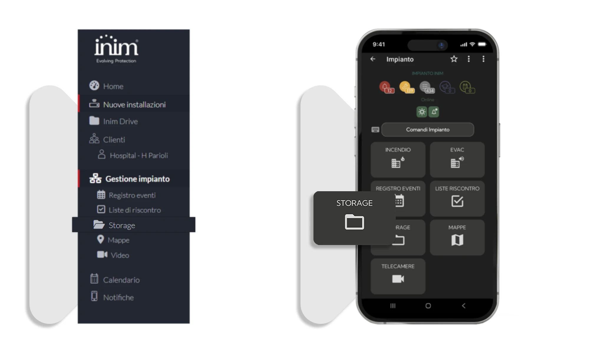 Inim Cloud Fire Storage