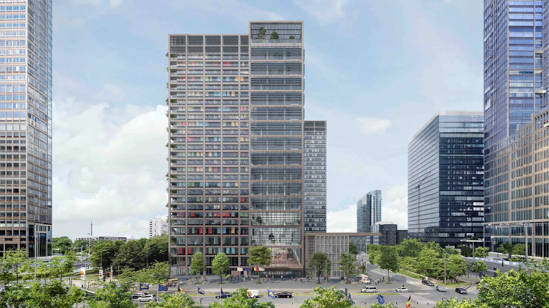 ZIN Tower di Bruxelles protetta dal sistema antincendio Inim