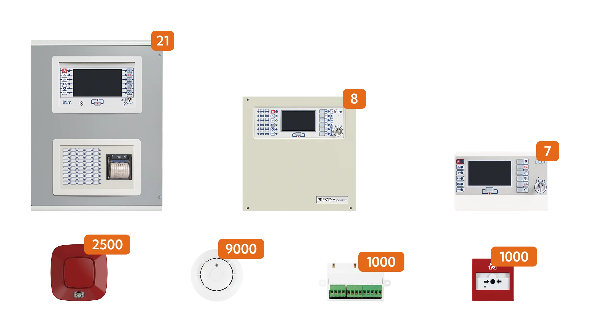 Centrali antincendio Previdia Max e Previdia Compact con dispositivi di rivelazione installati nella ZIN Tower